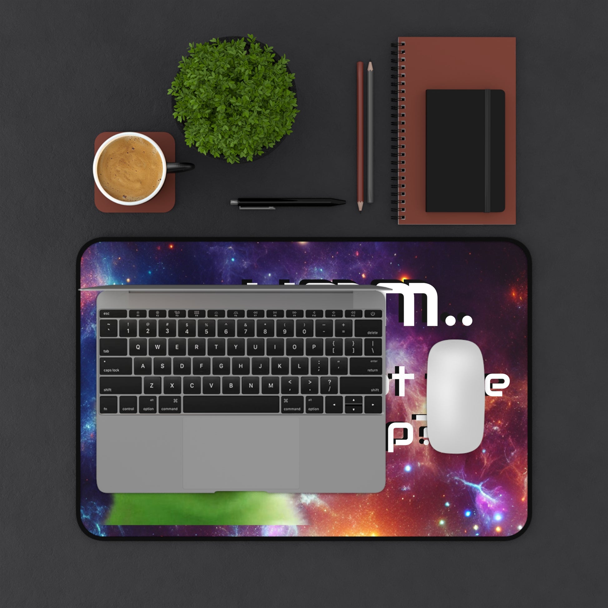 glorp desk mat :) [ Cosmic Cat Desk Mat - Fun Office Accessory, Gamer Gift, Cute Cat Decor, Quirky Desk Decor, Unique Mouse Pad, Home Office ]
